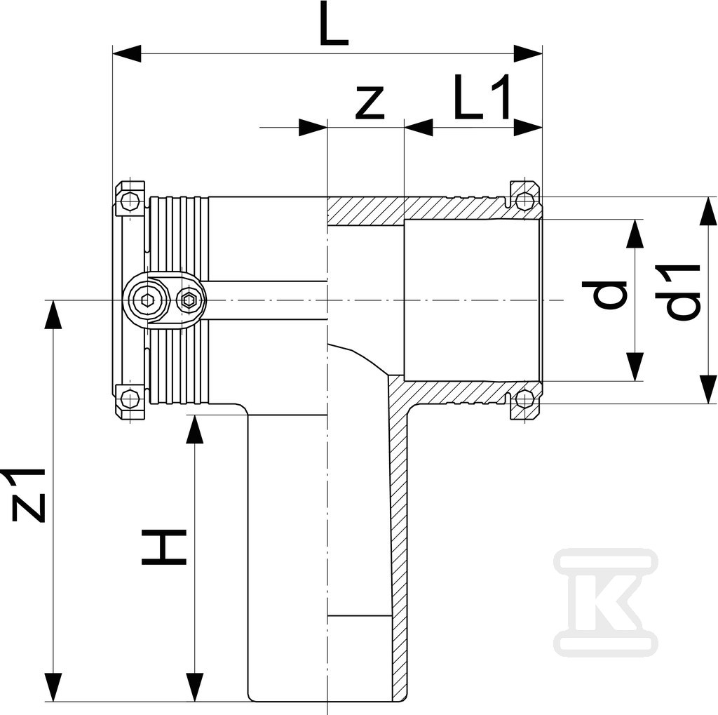 Elektrofúzne tričko 90ST. DN32 PE100, - 753211608