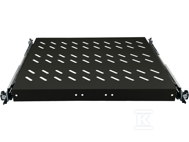 Висувна полиця 19" 1U глиб. 370mm, - SA-PW-19-1U-370-4-C