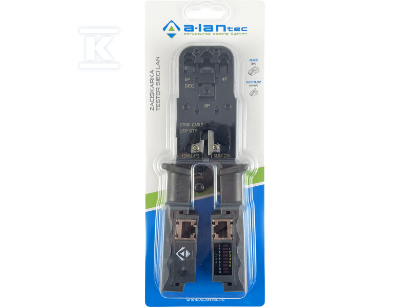 Обжимний інструмент 4P6P8P з тестером - NI055