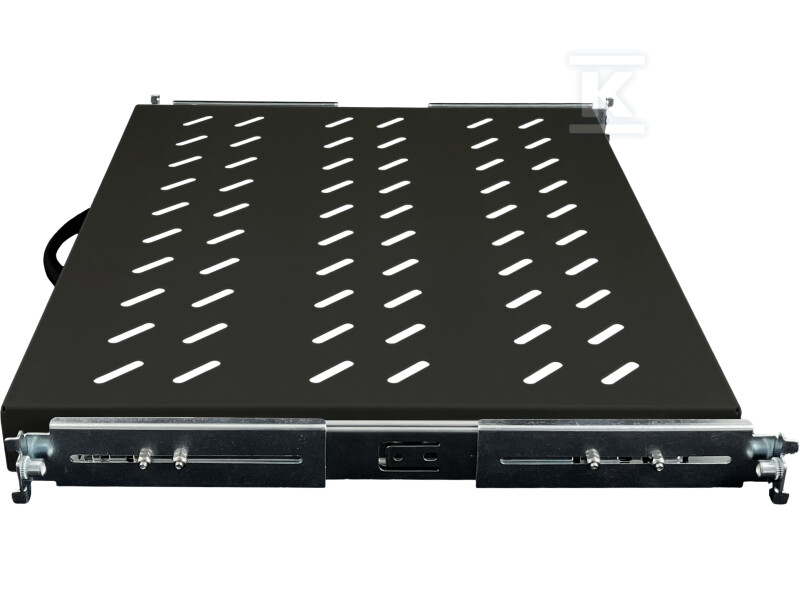 Висувна полиця 19" 1U глиб. 370mm, - SA-PW-19-1U-370-4-C