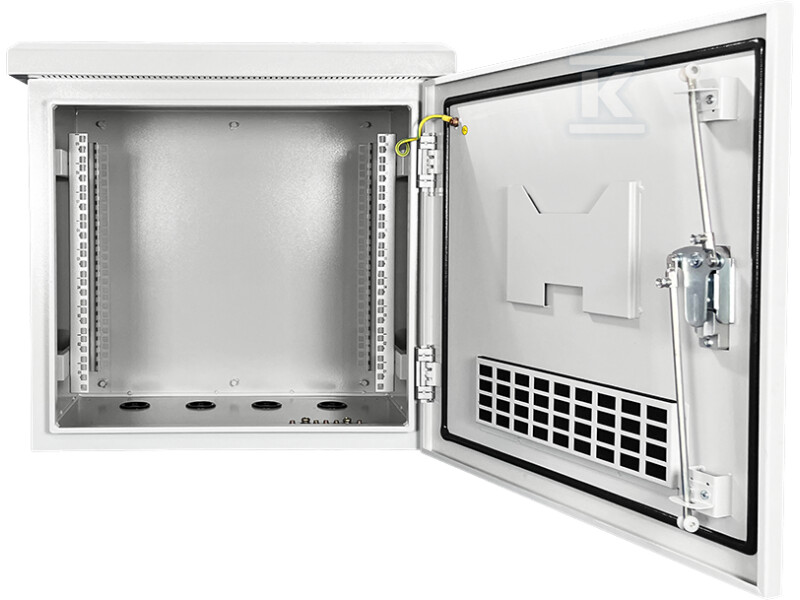 Зовнішня шафа стійки IP55, настінна 19" - SZ-9U-600-600-01-S