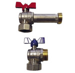 Kulowe zawory odcinające do rozdzielaczy ze stali nierdzewnej 1"-1" x 120 mm