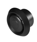 Anemostato de ventilación universal fi 100 T, negro