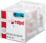 Industrial relay 2P 10A 12V DC AgNi R15-2012-23-1012-WT