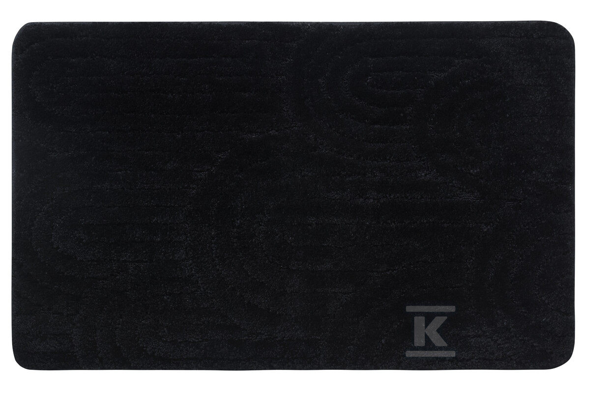 Dywanik łazienkowy Rist 80x50 czarny - 08591