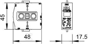 Wkładka ogranicznika przepięć typ V20-C - 5099609