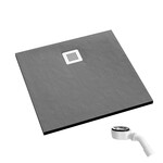 Brodzik kompozytowy Stabilsound Plus® Kalait Grey Stone 100x100x3,5 cm, kwadratowy