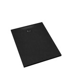 Brodzik kompozytowy Stabilsound Plus® Majestic Black Stone 80x100x3,5 cm, prostokątny