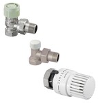 Комплект радіатора: термостат Vindo TH 01-5 (0-28°C) + термоголовка RFV9 кутова + кульовий кран кутовий, DN15