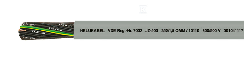 Кабель гнучкий JZ-500 7G1 QMM 300/500V - 10068