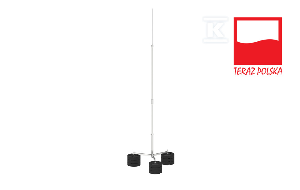 Pararrayos Aluminimo Mástil pararrayos de aluminio sobre trípode 4-M 3P CZ 65034009 ...