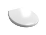 Deska sedesowa WC wolnoopadająca duroplast Onnline, szybki montaż mocujący ze stali nierdzewnej i regulowanym rozstawem 7–18 cm uniwersalna biała