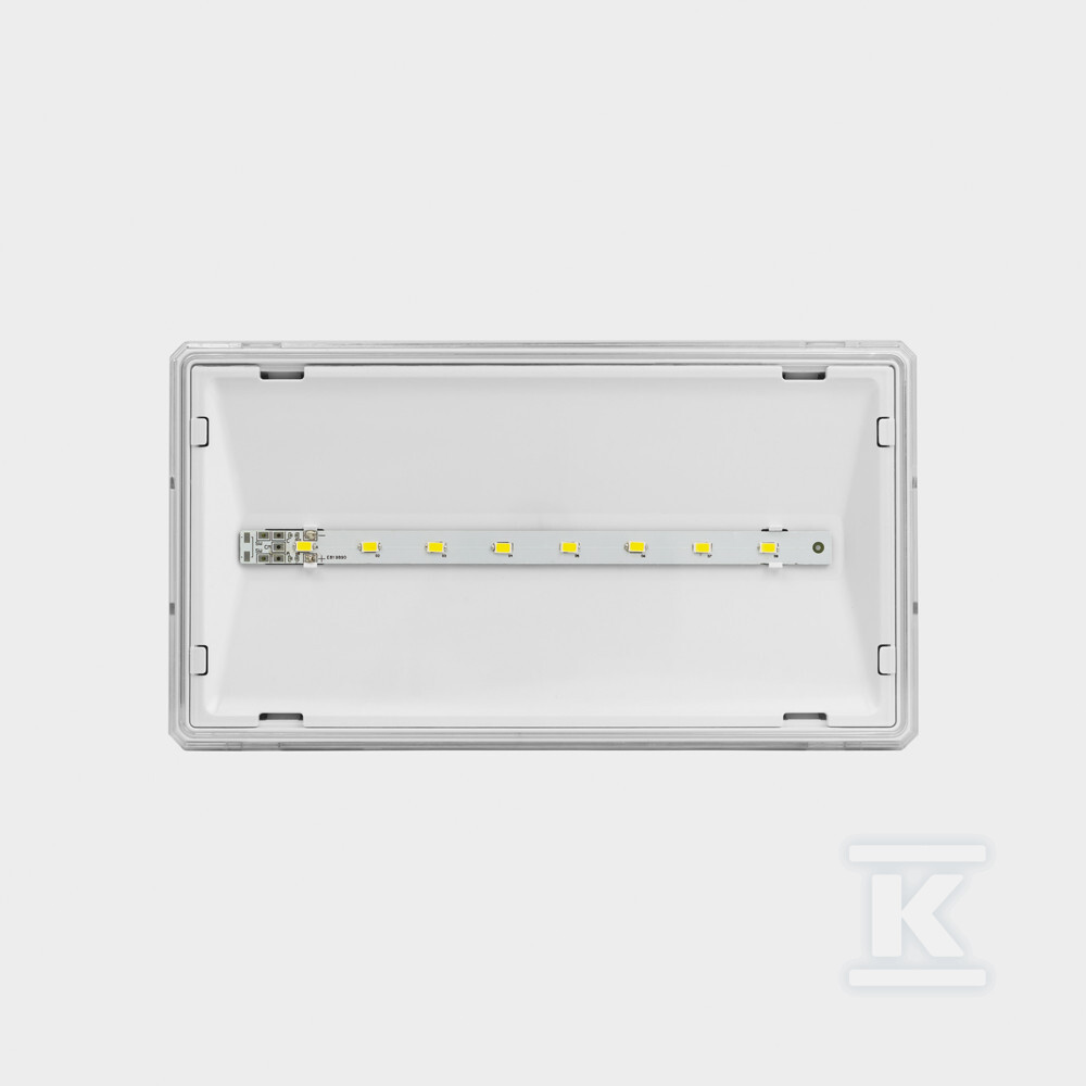 Аварійна лампа EXIT S ECO LED IP65 2W - ETS/2W/E/1/SE/AT/WH+HTR-25