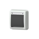 Підключний механізм для прихованого монтажу P/T, однополюсний перемикач сходи IP55, антрацит AQUANT 2K