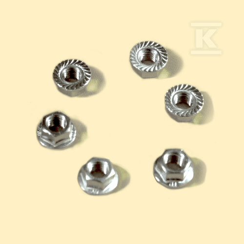 Гайка нержавіюча A2 M10 з зубчастою - PV-13-02