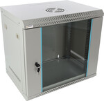Шафа RACK 9U / 19” підвісна, зібрана 540x400 сіра
