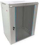 Шафа RACK 15U / 19” підвісна для складання 600x450 сіра