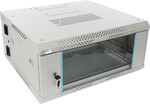 Шафа RACK 4U / 19” підвісна для складання подвійна 600x550 сіра