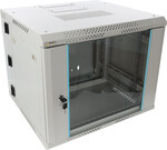 Шафа RACK 9U / 19” підвісна для складання подвійна 600x550 сіра