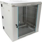 Шафа RACK 12U / 19” підвісна для складання подвійна 600x550 сіра