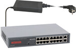 Ultralink FastEthernet Switch, 16xPoE+, 2xUpLink