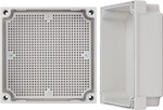 Корпус ABS 170x170x110, водонепроникний з пластиковими гвинтами та монтажною пластиною