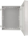 Корпус ABS 500x400x200, водонепроникний з петлями та монтажною пластиною
