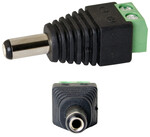 Перехідник КАБЕЛЬ-ШТЕКЕР DC 5.5/2.1/N