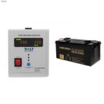 Zasilacz awaryjny SINUS PRO 500 E 12/230V (350/500W) + Akumulator AGM 12V 200 Ah