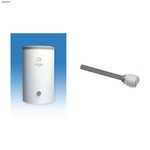 Wymiennik W-E 220.81 Mega z wężownicą spiralną stojący w komplecie z grzałką ME 0020 o mocy 2,0kW