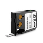 Стрічка вінілова DYMO XTL, міцна (12 мм), чорна на білому, довжина 7 м