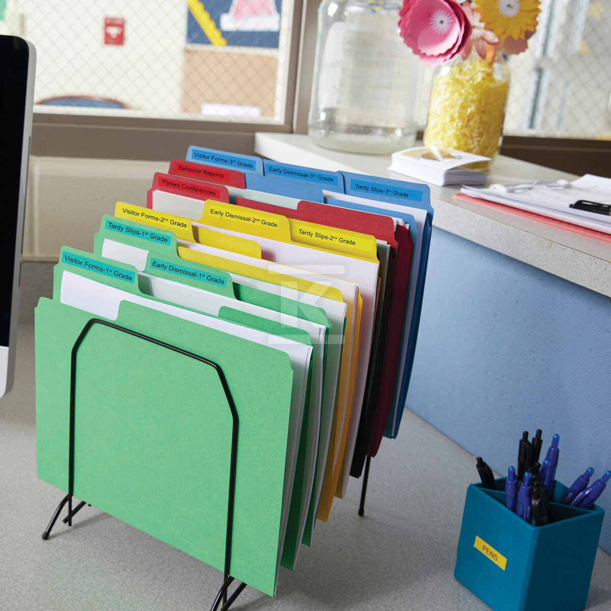 Стрічка Д1 9ммх7м, чорно-жовта - S0720730