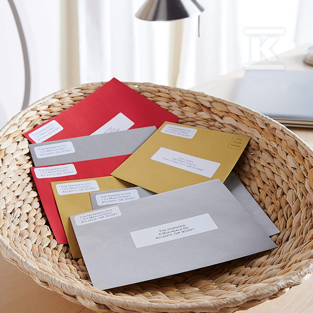 Велика біла адресна табличка 89х36 мм - S0722400