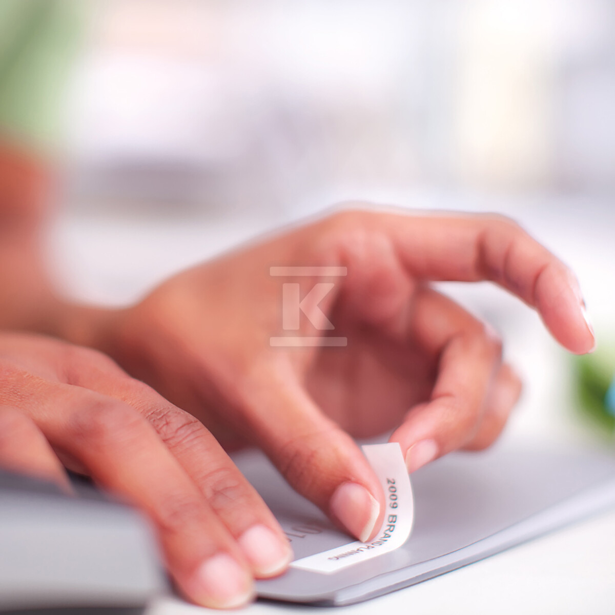 Стрічка Д1 12ммх7м, чорно-біла - S0720530