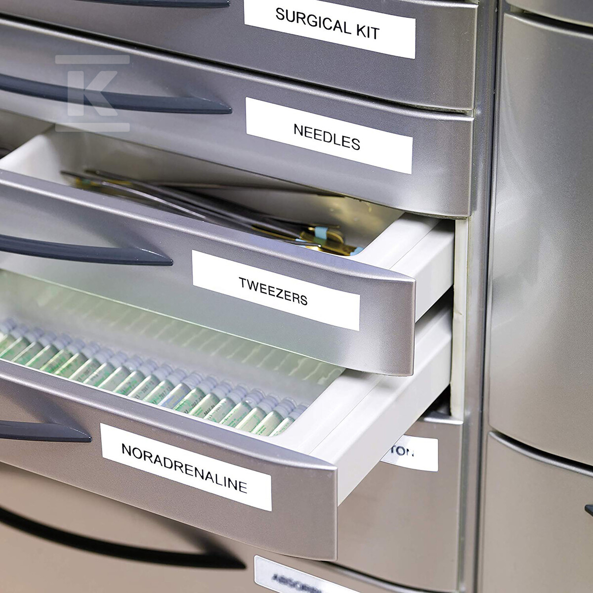 Стрічка Д1 12ммх7м, чорно-біла - S0720530