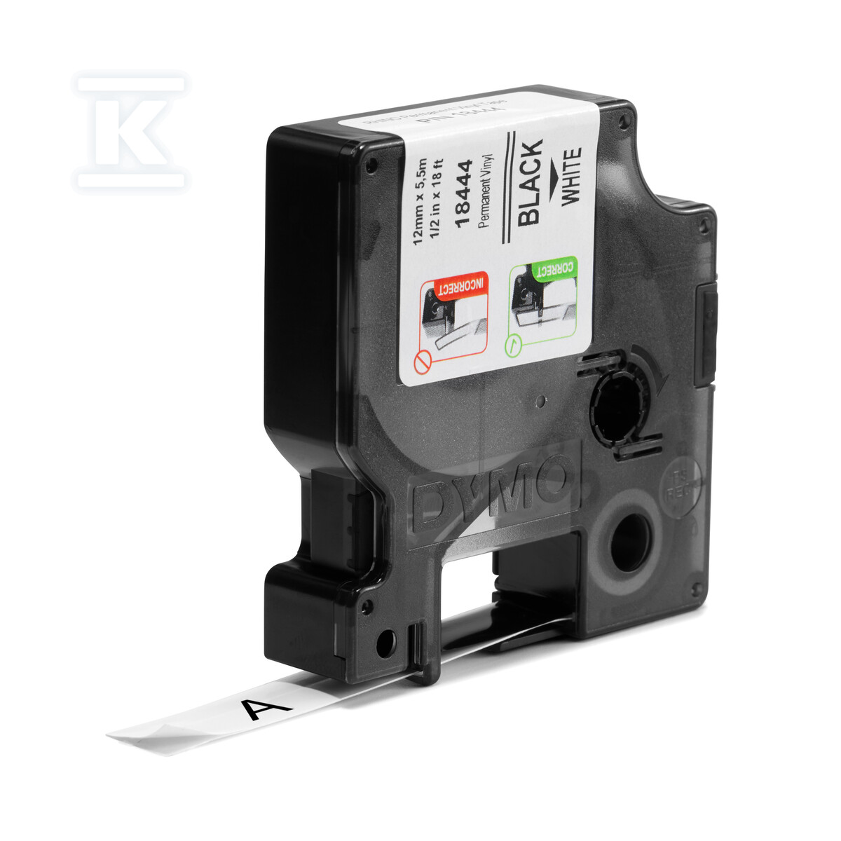 Скотч вініловий перманентний - білий 12 - 18444