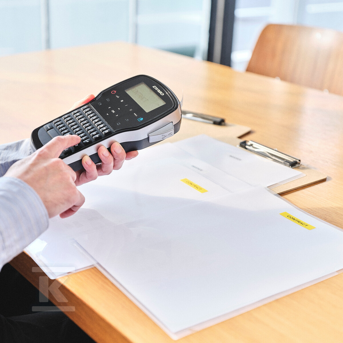 Стрічка Д1 12ммх7м, чорно-жовта - S0720580