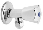 Кутовий сідельний клапан 1/2" x 3/8" з з'єднувачем для мідної труби fi10mm