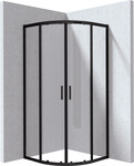 Kabina Onnline New półokrągła, profil nero, szkło transparentne 90x195cm