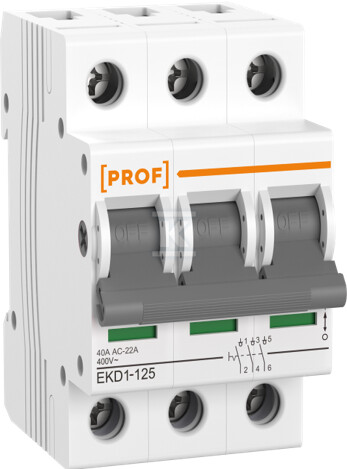 Odpojovač 40A 3P AC - EKD1-125-3P-40A-AC
