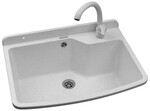 Umywalka ogrodowa Max 61x44 + Bateria Ossia biały