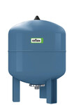 Naczynie wzbiorcze przeponowe REFIX DE-33, 33L, 10 bar / 70 st., przyłącze gwintowane G3/4", k.niebieski, do c.w.u, p.poż., ogrzewania podłogowego, geotermii, stojące, z niewymienną membraną