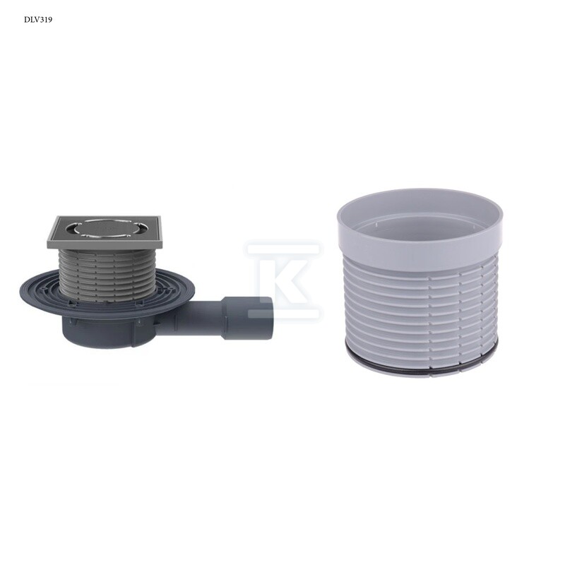 Wpust stropowy DN40/50 z syfonem, - DLV319
