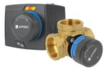 Регулювальний комплект ProClick: 4-ходовий поворотний змішувальний клапан ARV 485 ProClick, DN32, Rp1 1/4", Kvs 18 м3/год + електричний привід ARM 343 ProClick