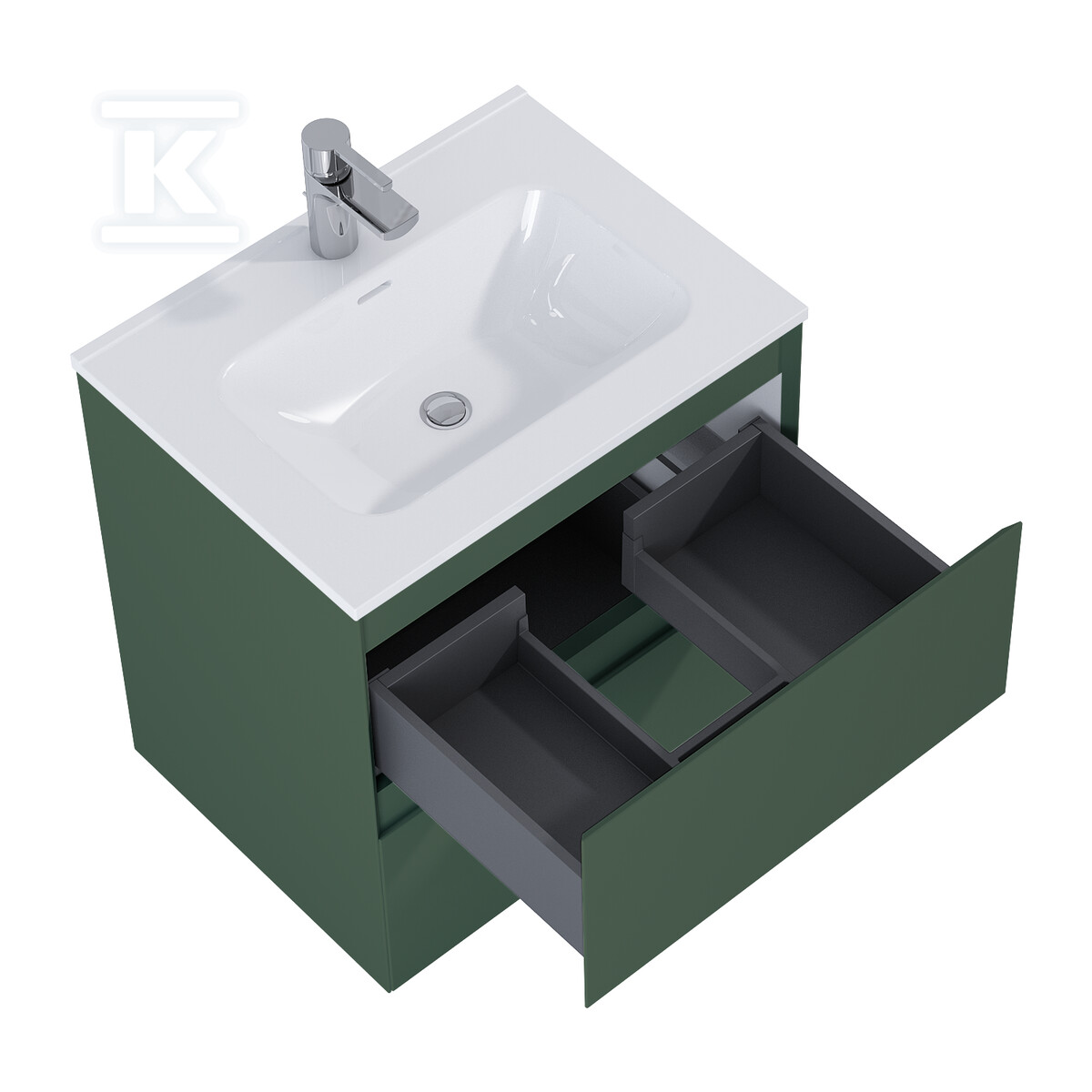 Szafka SPLIT 60 2s forest green matt - RE010600057010