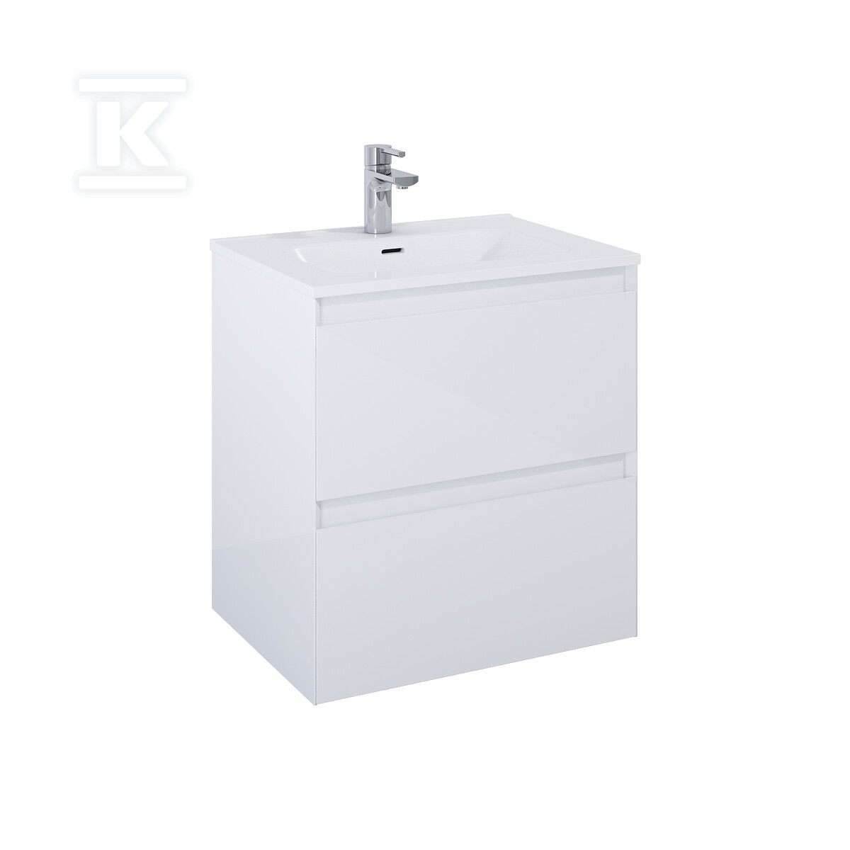 Szafka SPLIT 60 2s white hg pdw - RE010600058060