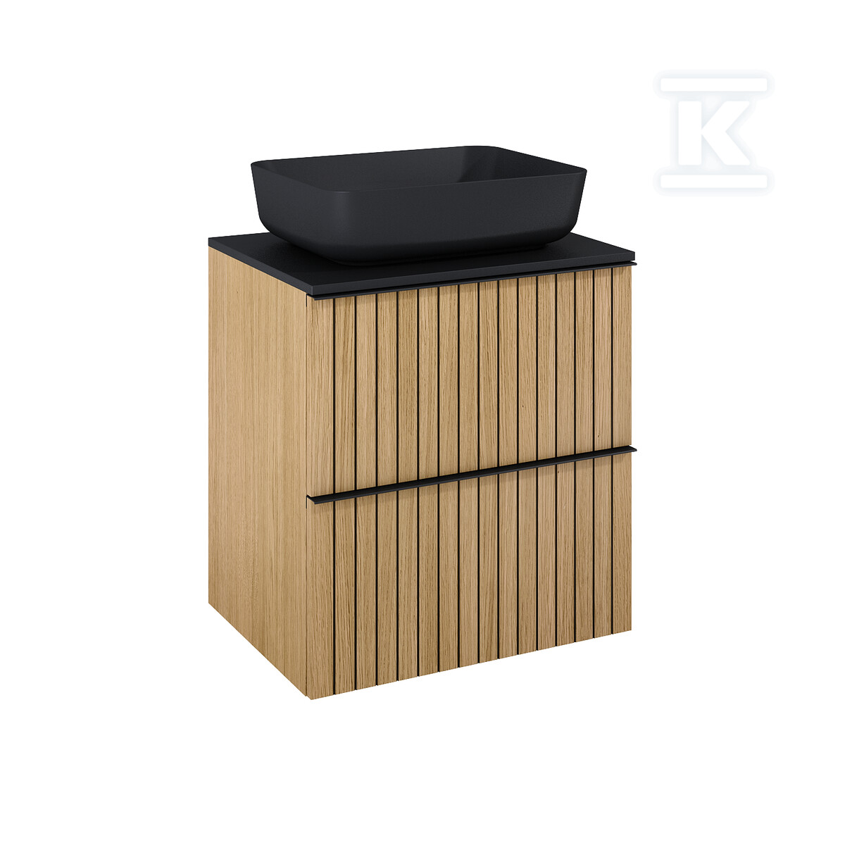 Szafka ASAMI 60 2s dąb naturalny fornir - RE010600156690