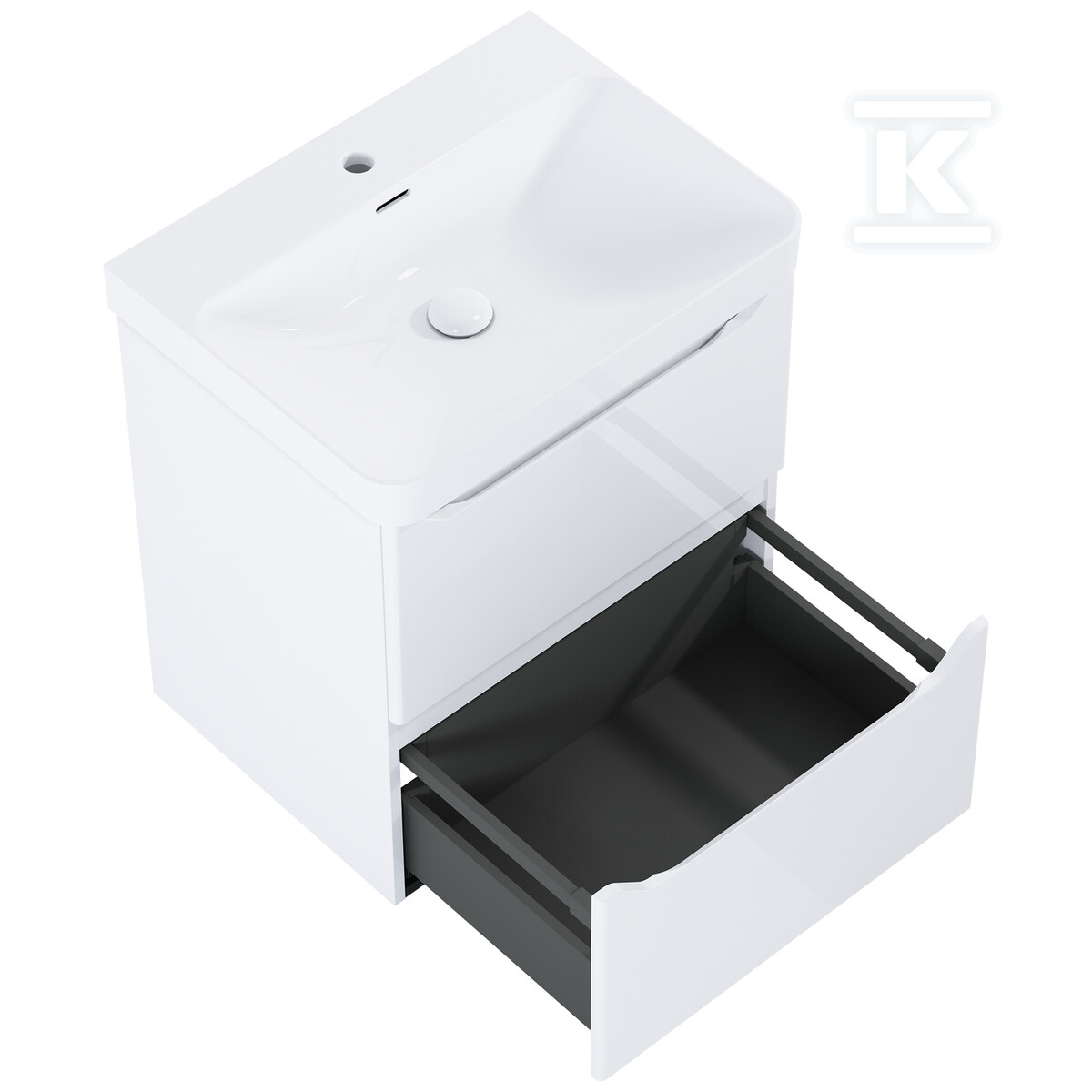 Szafka HELO 60 2s white hg pdw - RE010600208060