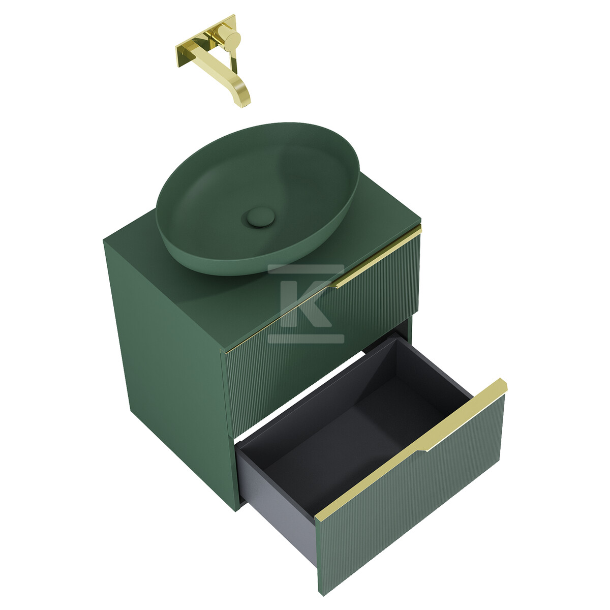 Szafka SOHO 60 2s forest green matt pdw - RE010604047010