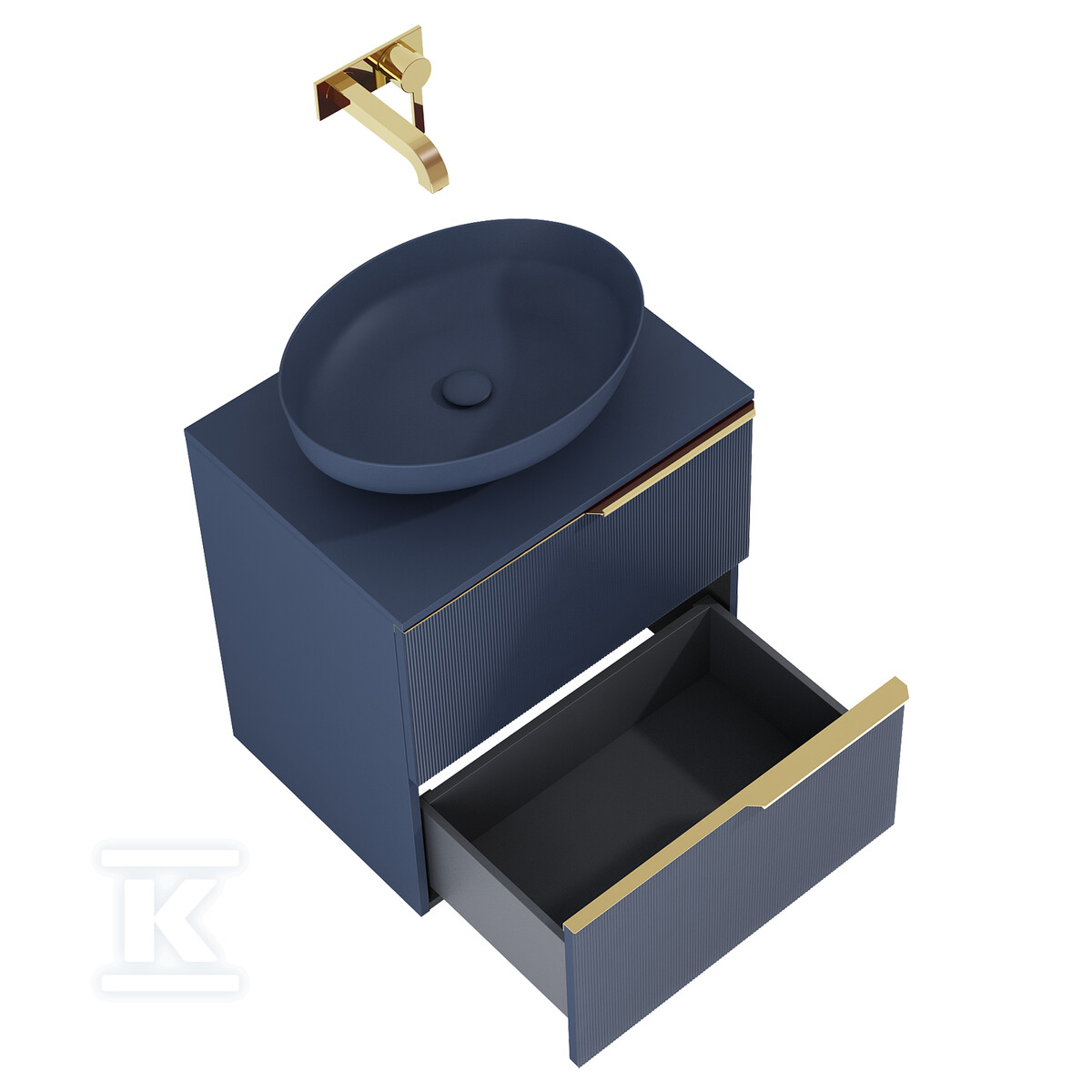 Szafka SOHO 60 2s navy blue matt pdw - RE010604047030